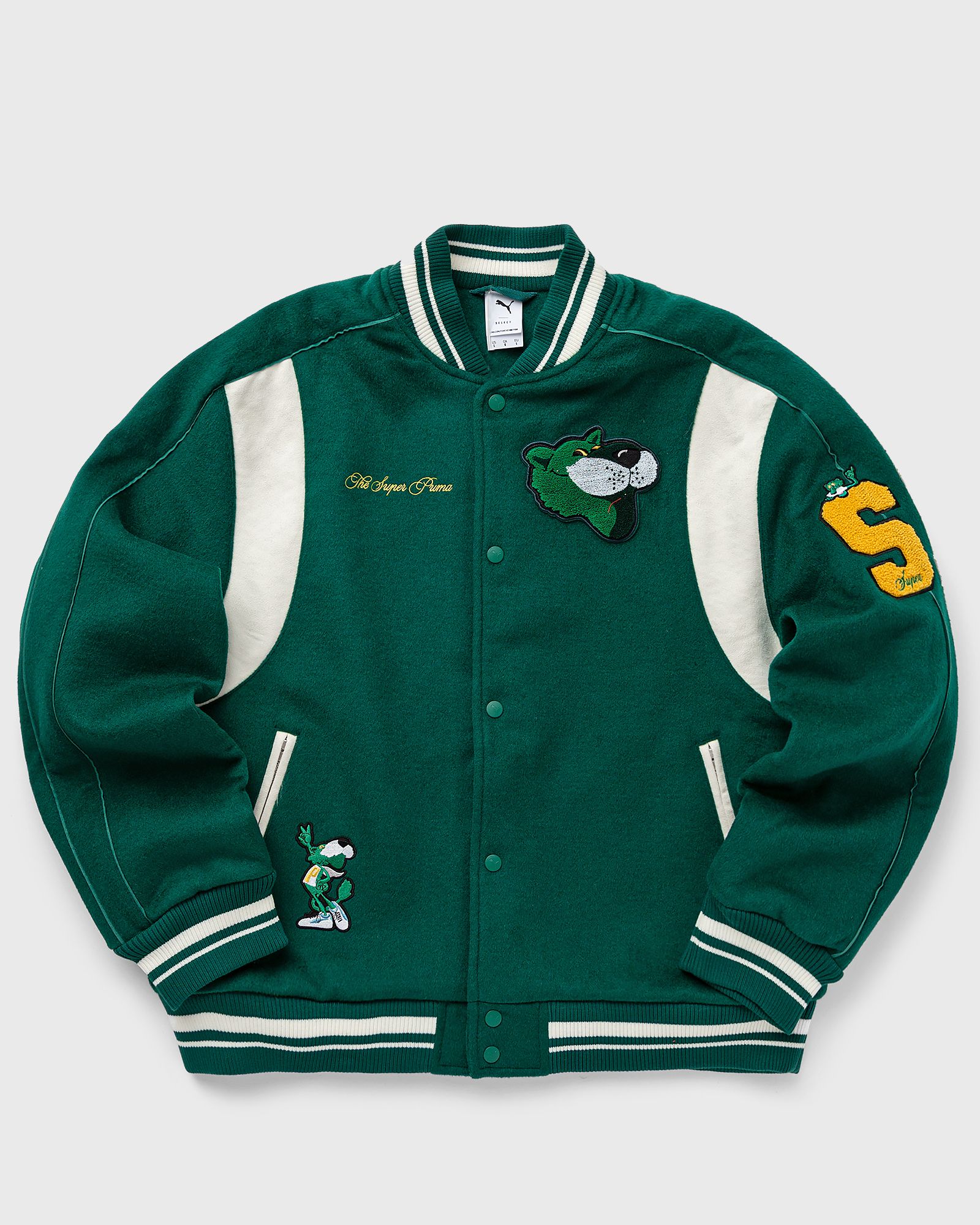 Puma - the mascot t7 college jacket men bomber jackets green in größe:m