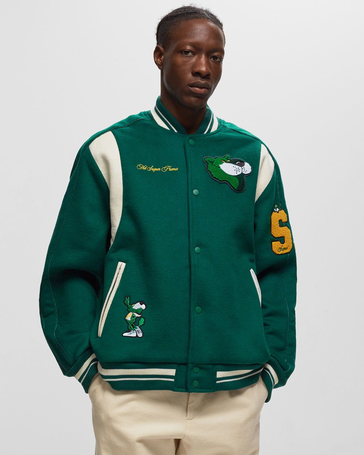 Puma THE MASCOT T7 College Jacket Green BSTN Store