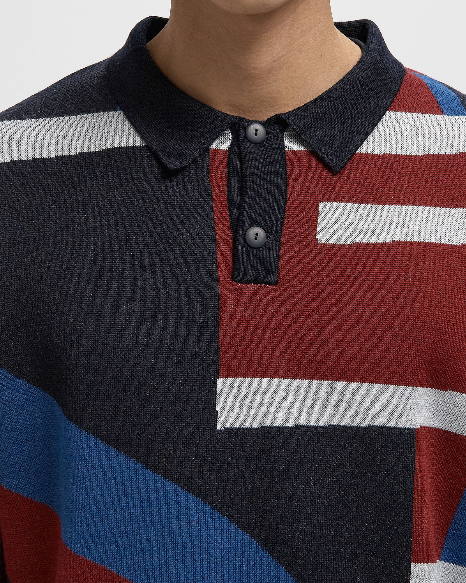 VERTICAL FOREST KNITTED POLO