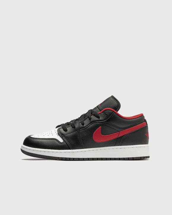 Air jordan 1 black with best sale red swoosh