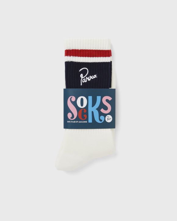 SIGNATURE STRIPED CREW SOCKS