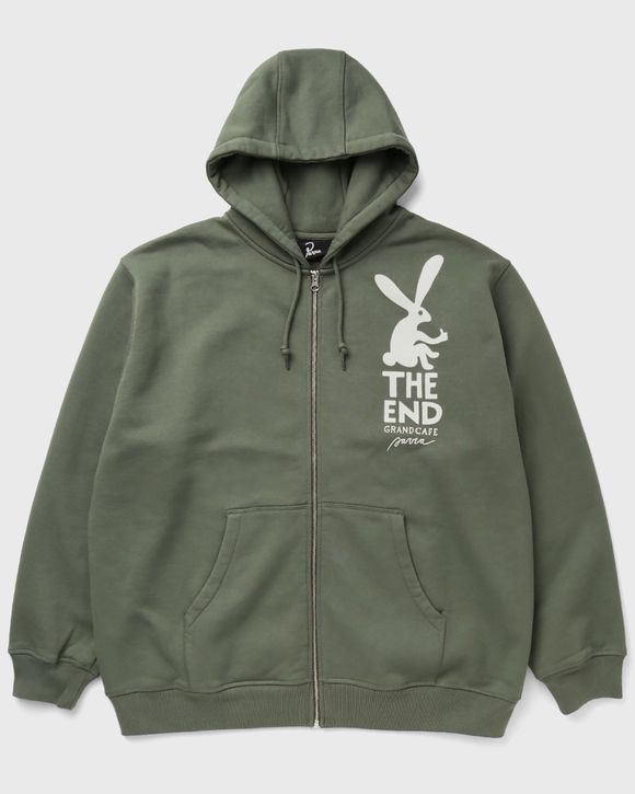 END THE BUNNY ZIP HOODED SWEATSHIRT