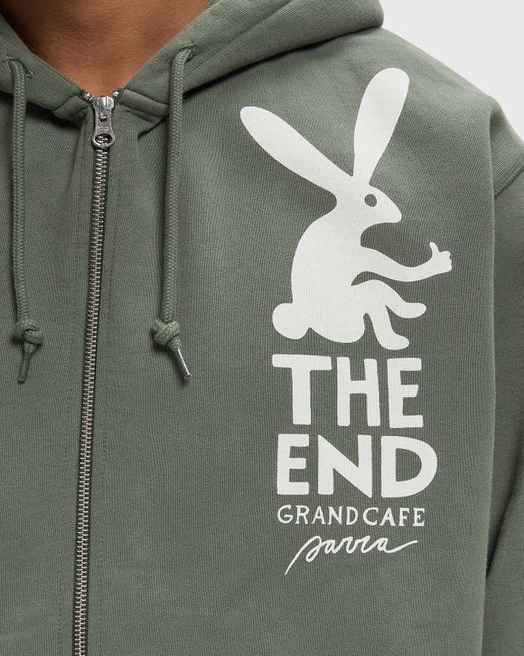 END THE BUNNY ZIP HOODED SWEATSHIRT
