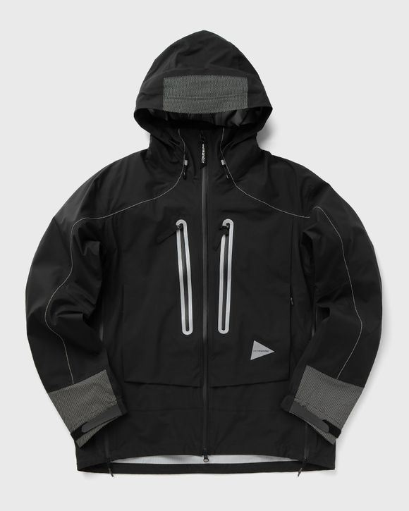 And Wander PERTEX SHIELD RAIN JACKET Black - BLACK 010