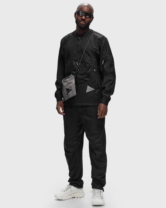 And Wander BREATH RIP PULLOVER JACKET Black | BSTN Store