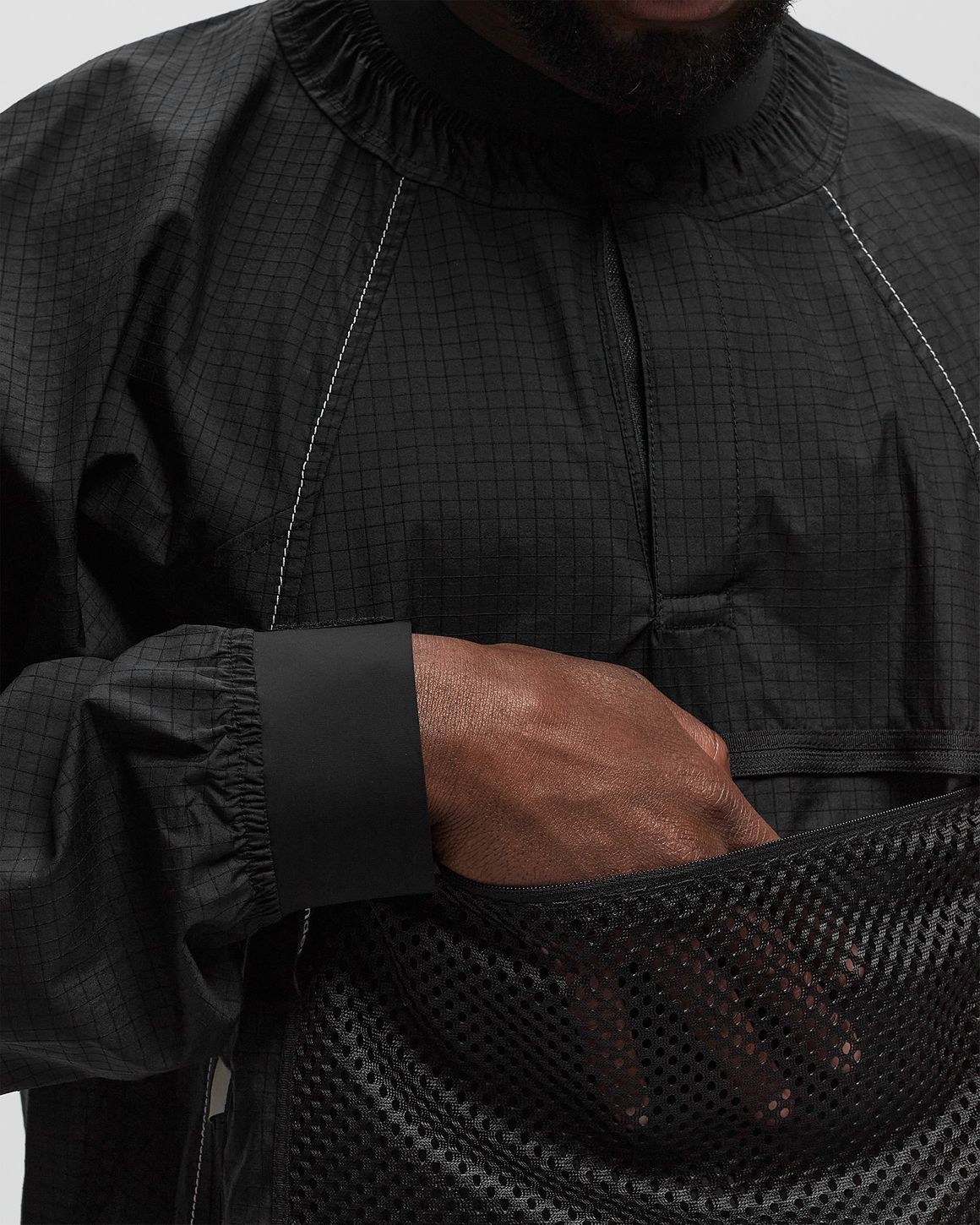 ウェア and wander breath rip pullover jacket S And Wander BREATH RIP PULLOVER JACKET Black | BSTN Store