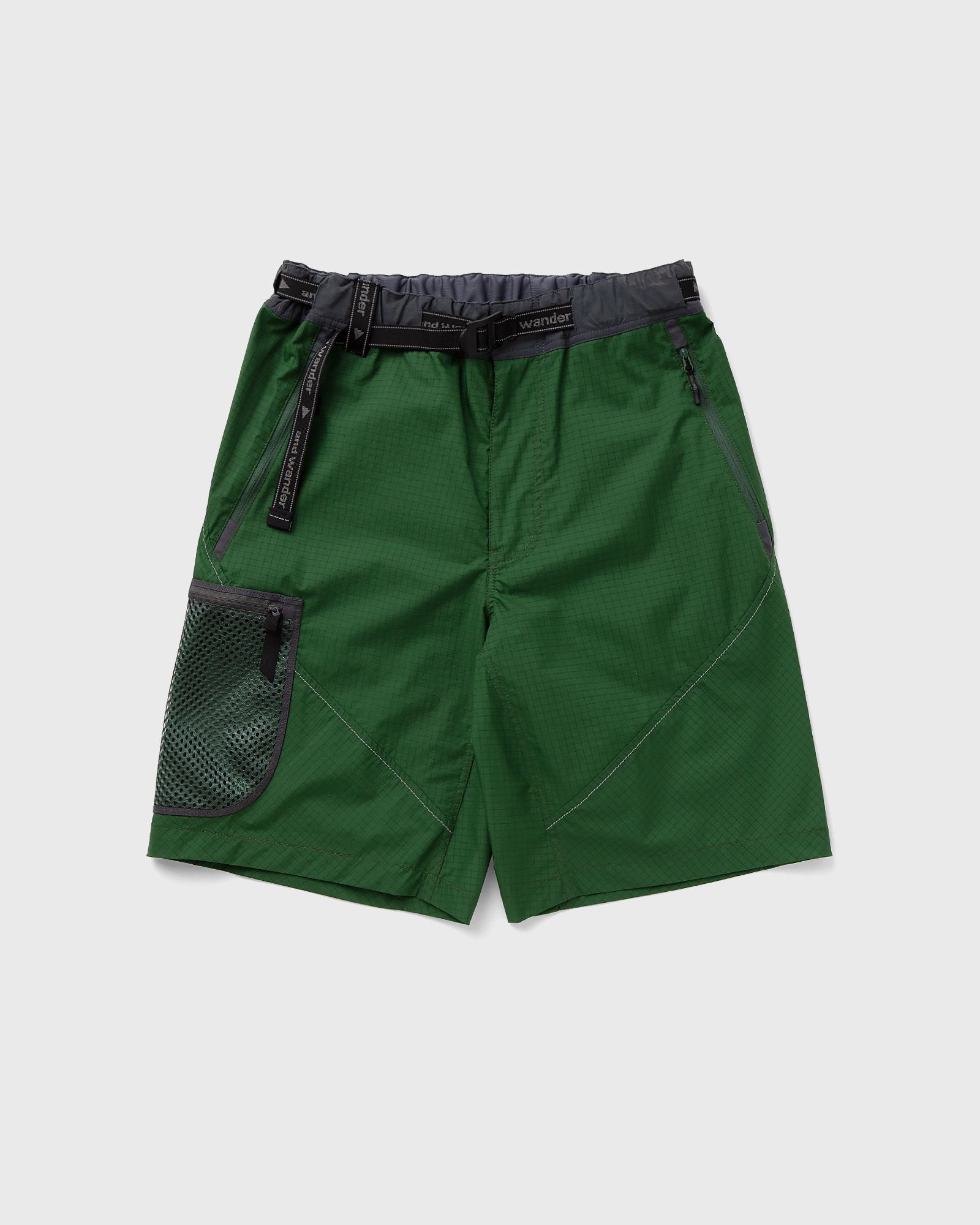 And Wander - breath rip short pants men casual shorts green in größe:xxl