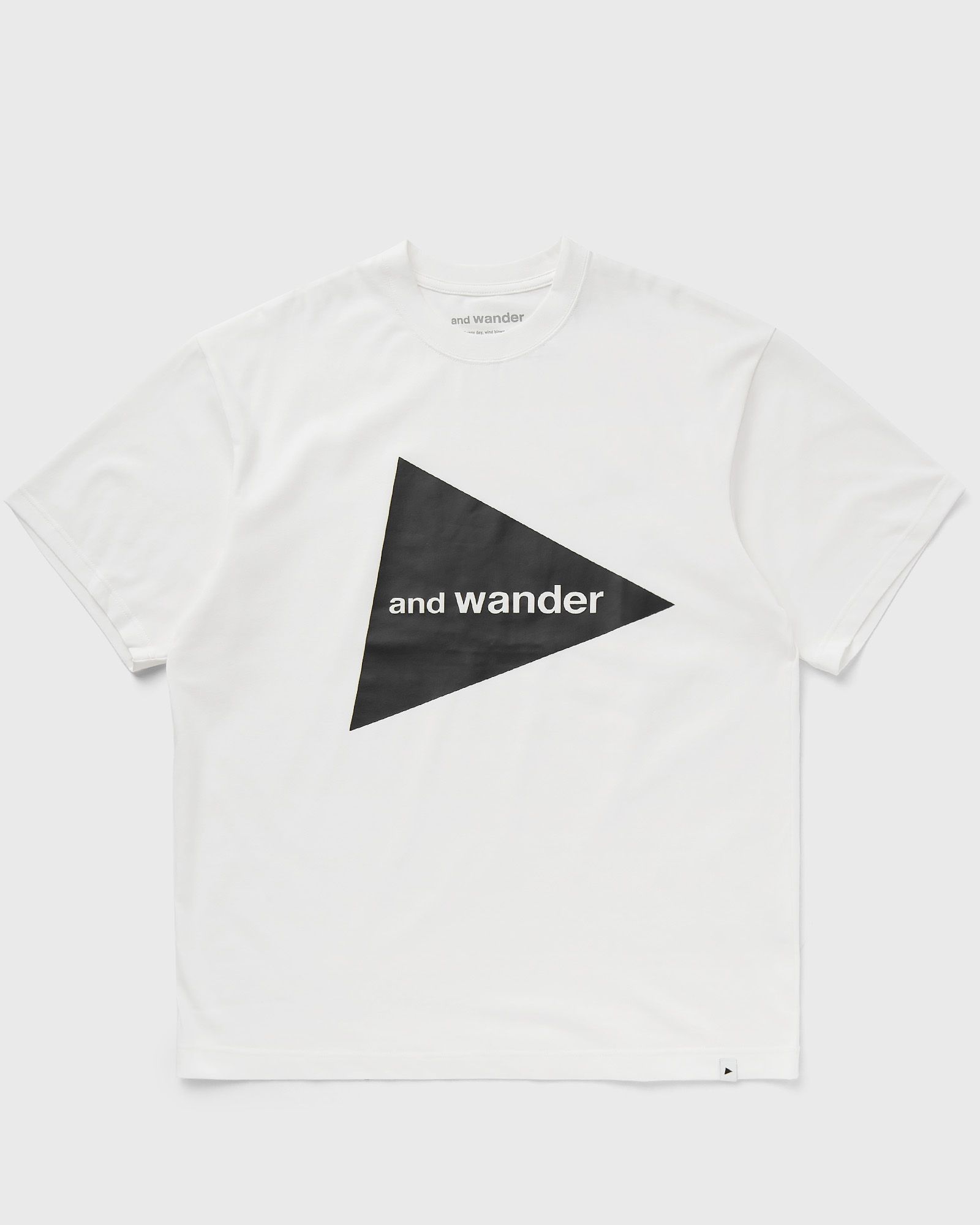 And Wander - big logo tee men shortsleeves white in größe:xl