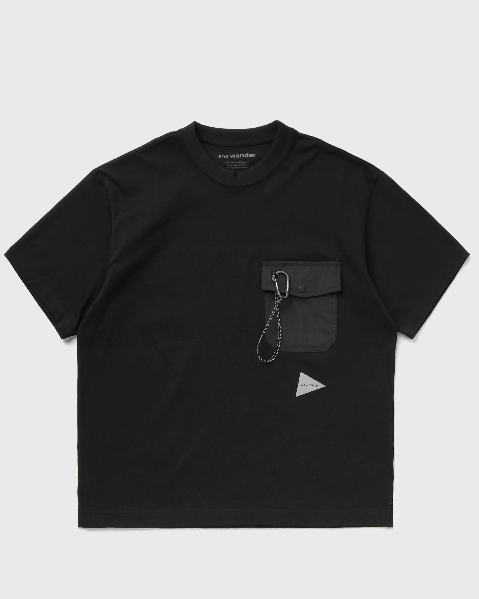 And Wander - pocket tee men shortsleeves black in größe:xxl