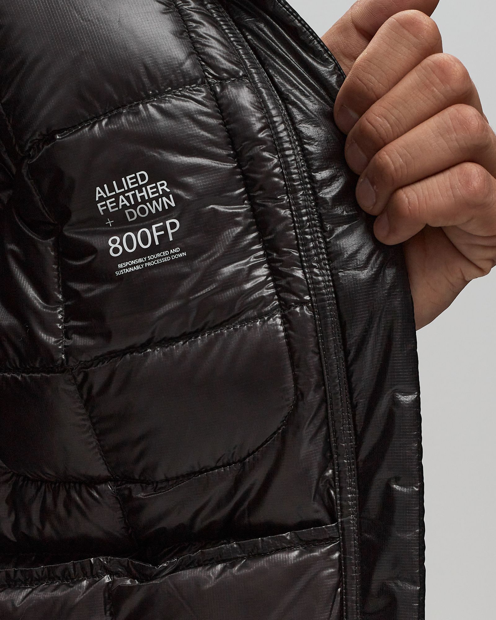 diamond stitch down jacket