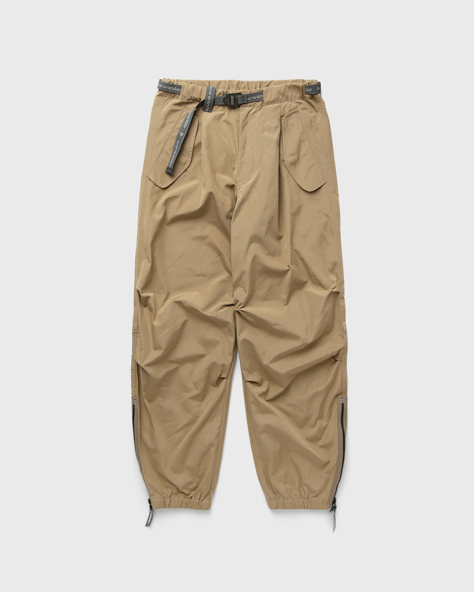 high count cloth side zip hem pants