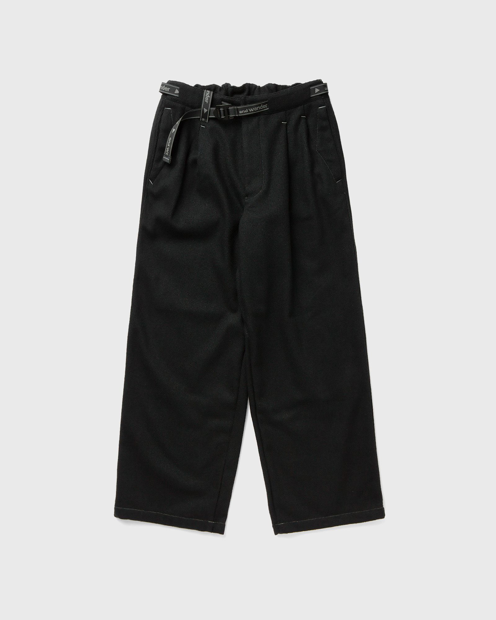 REWOOL tweed wide pants