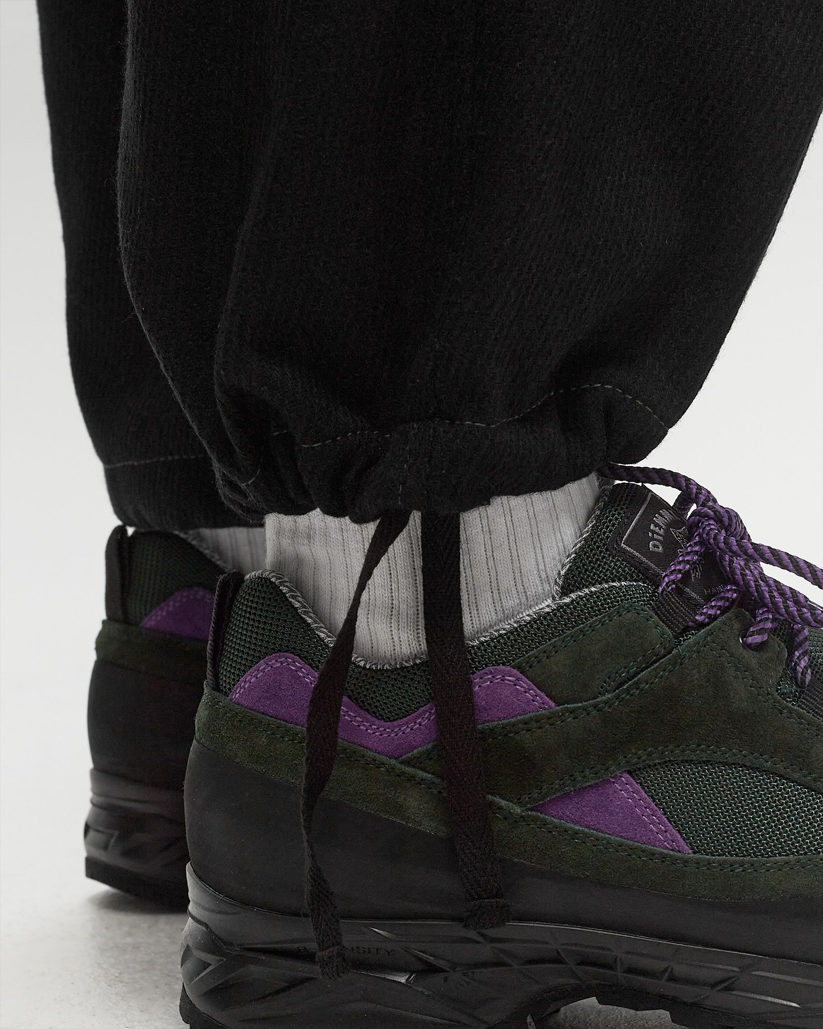 REWOOL tweed wide pants