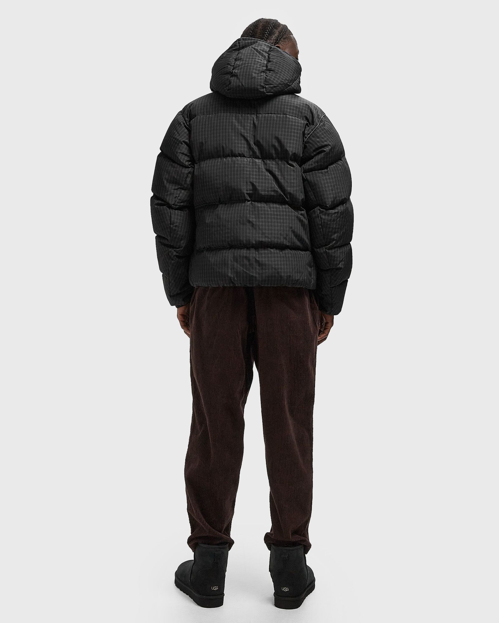 X gramicci wool check down jacket