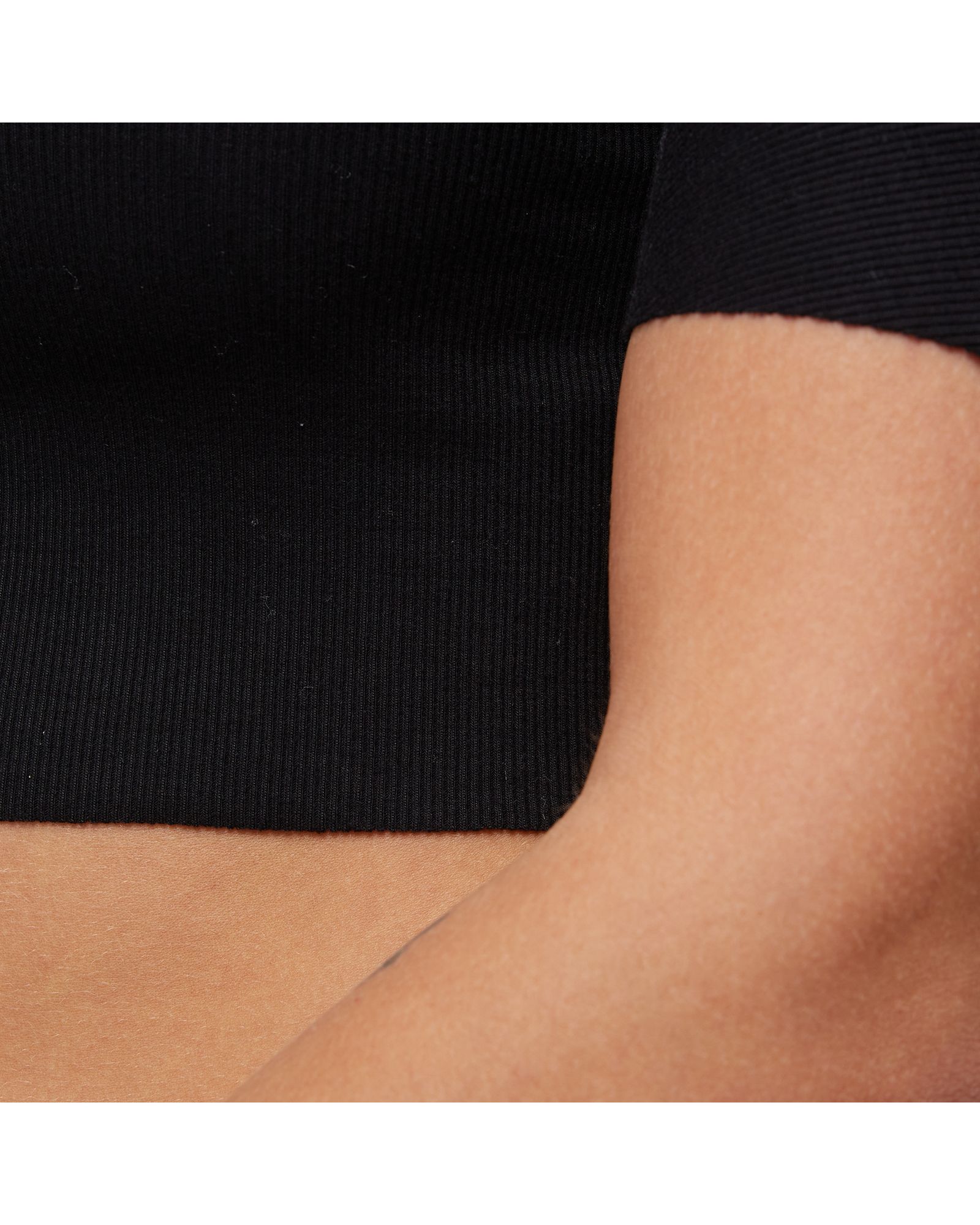 Raw Edge Mock Neck Tee