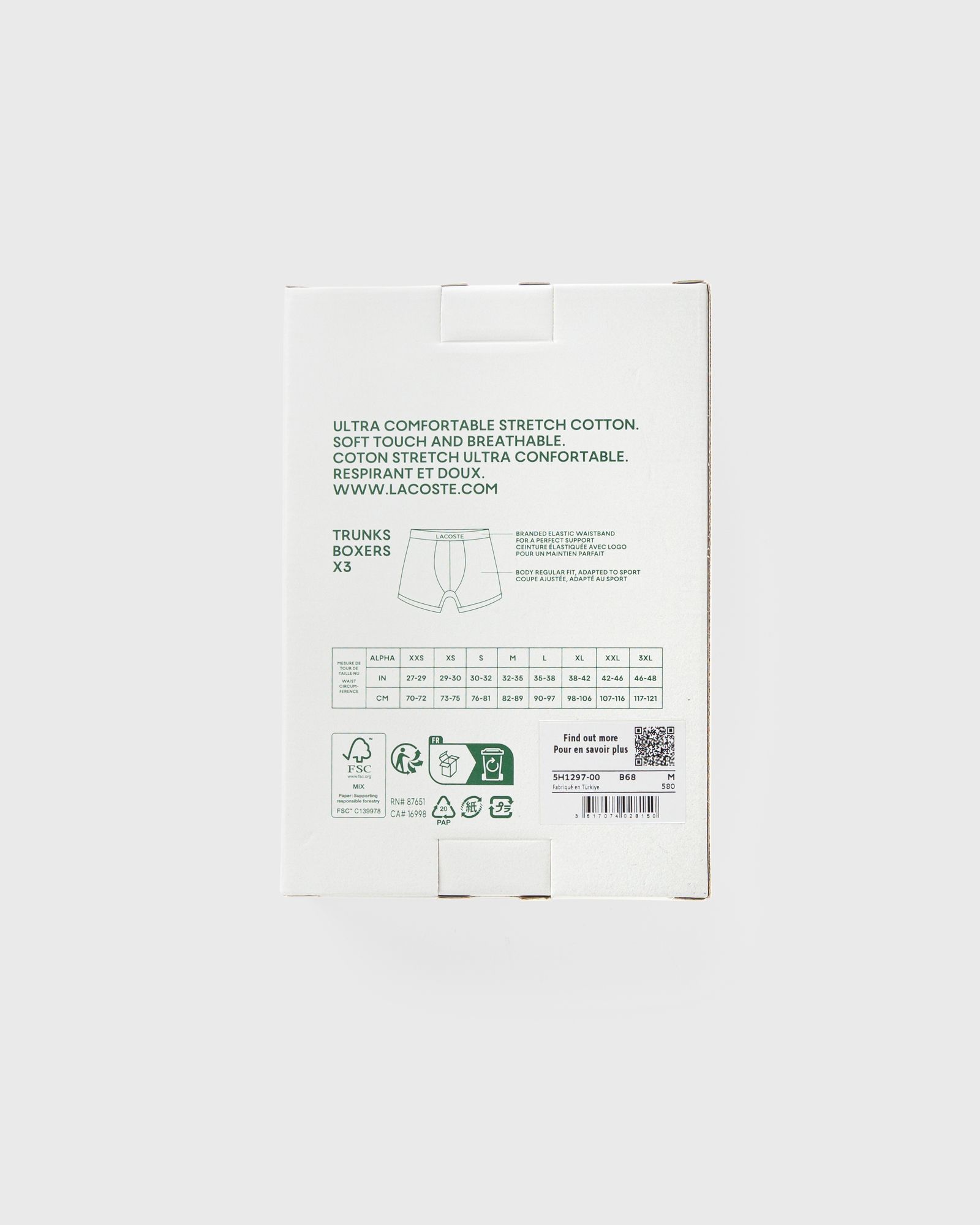 PACK DE 3 BOXERS COURTS