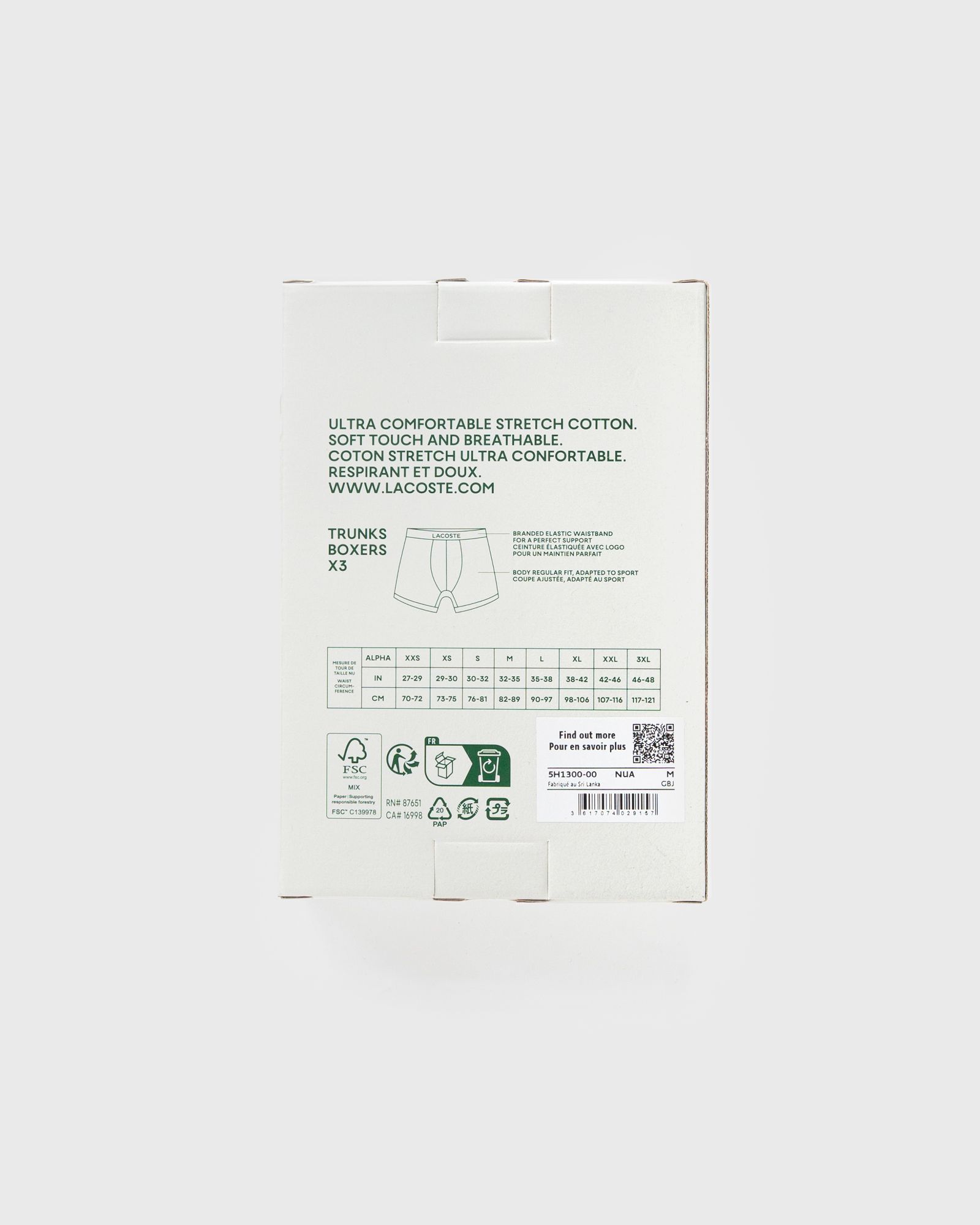 PACK DE 3 BOXERS COURTS