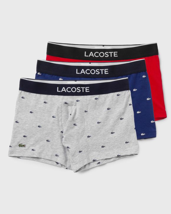 Underwear  Mens Lacoste Men's Casual Signature Boxer Trunks 3