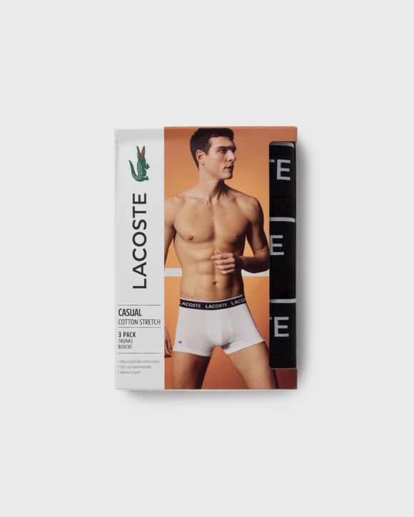 トランクス Lacoste Men's Boxer Brief 3-Pack 5H3389-031 Men's 3-Pack Microfiber Trunks - Underwear & Loungewear