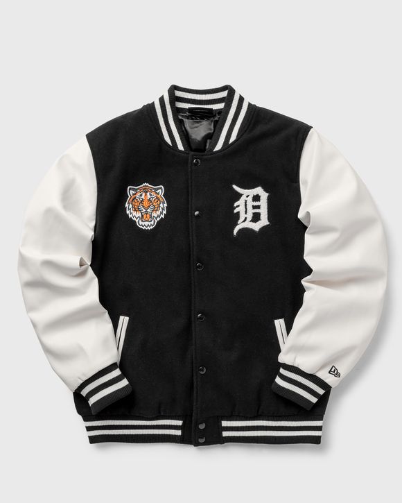 New Era MLB WORDMARK VARSITY JACKET DETROIT TIGERS Black - BLACK