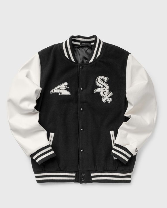 New Era MLB WORDMARK VARSITY JACKET CHICAGO WHITE SOX Black - BLACK