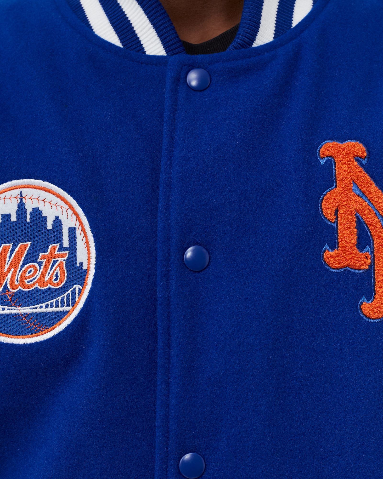 MLB WORDMARK VARSITY JACKET NEW YORK METS