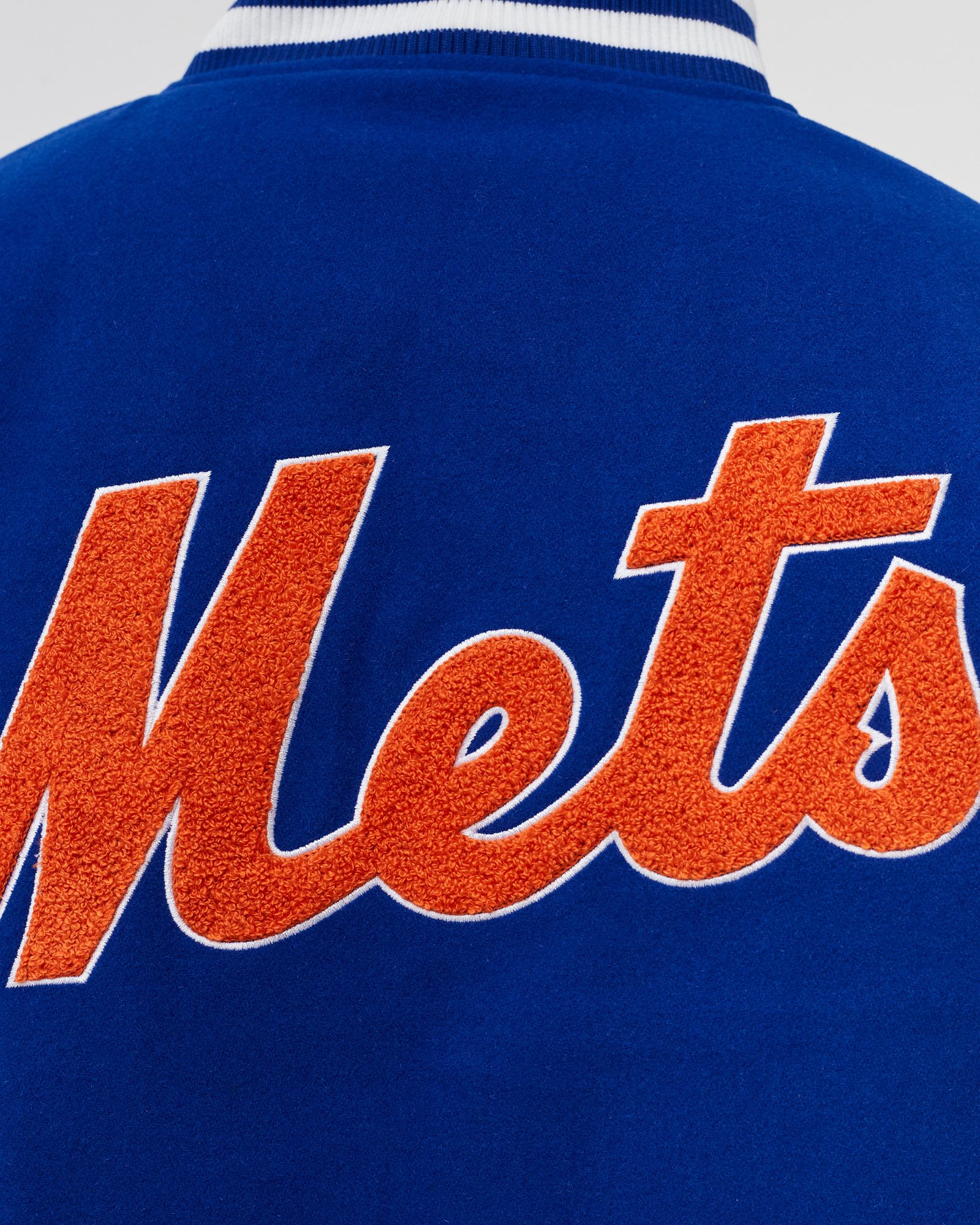 MLB WORDMARK VARSITY JACKET NEW YORK METS