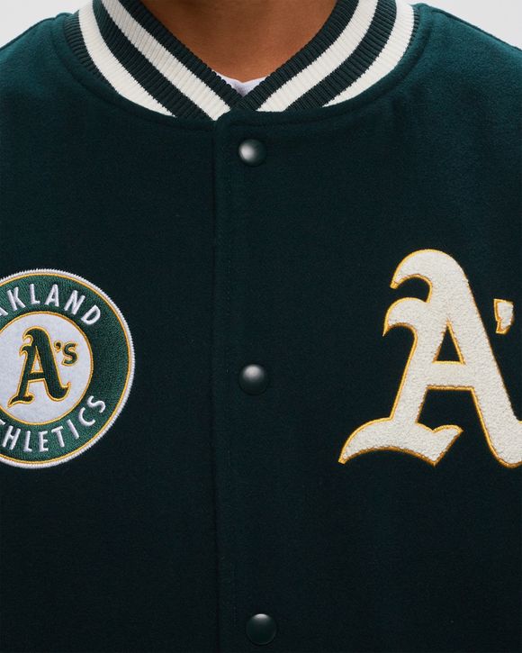 Varsity Oakland Athletics MLB Heritage Dark Green Varsity Jacket