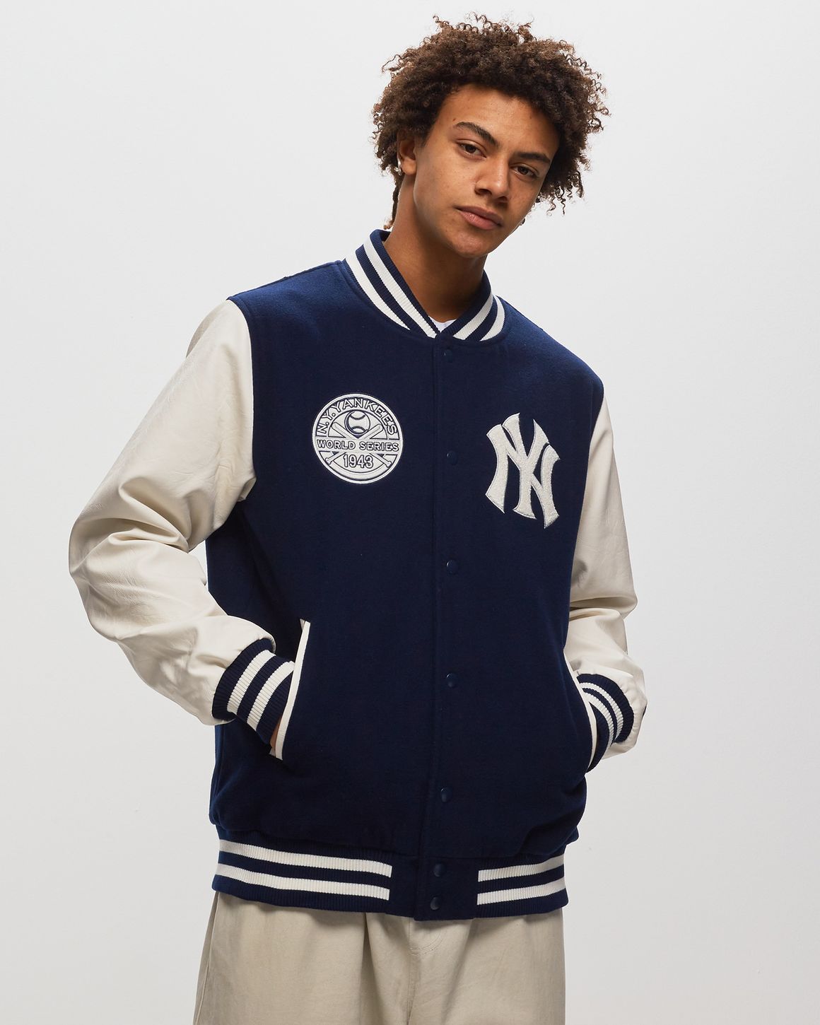 New Era HERITAGE VARSITY JACKET NEW YORK YANKEES Blue/White