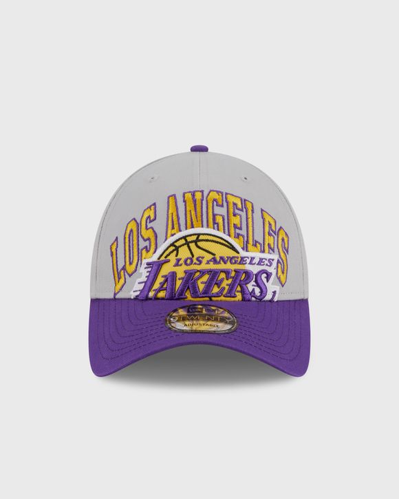 NEW ERA EXCLUSIVE 59FIFTY BROWN UPSIDE DOWN LOS ANGELES LAKERS W