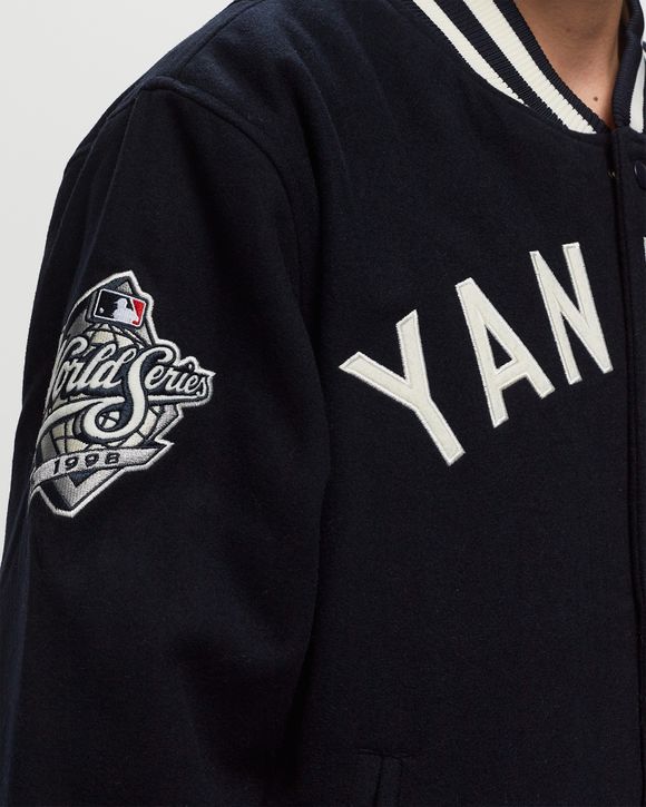 Mitchell & Ness Yankees Wool Blend Varsity Jacket in Blue for Men