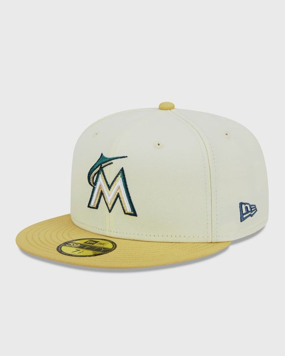 Men's New Era Blue/Red Miami Marlins City Connect 59FIFTY Fitted Hat