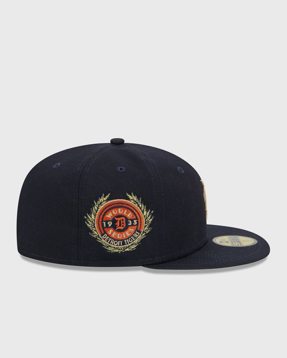 New Era Detroit Tigers Laurel Sidepatch Cap Men Caps Blue in Size:7 1/8