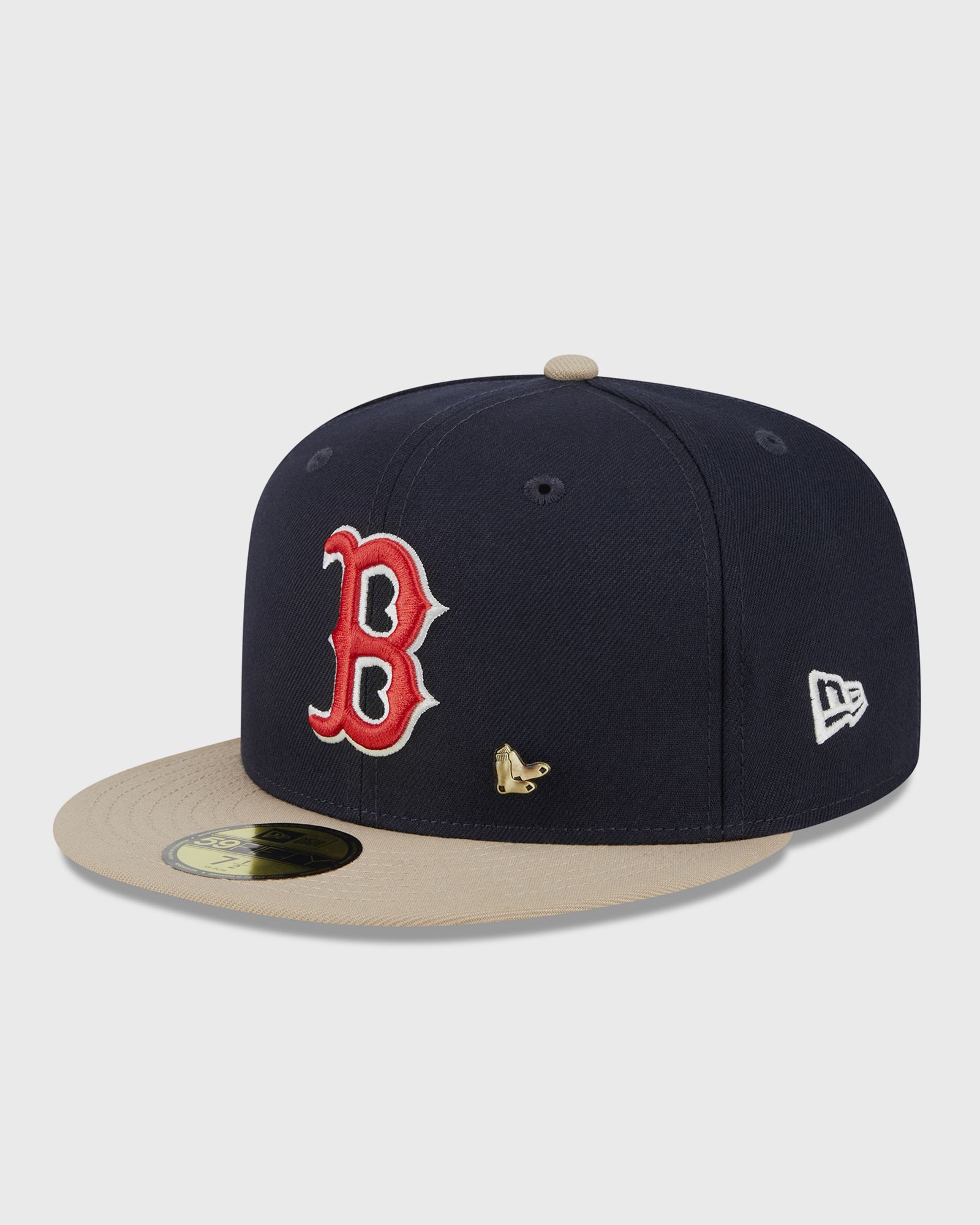 New Era - boston red sox varsity pin 59fifty fitted cap men caps blue|beige in größe:8