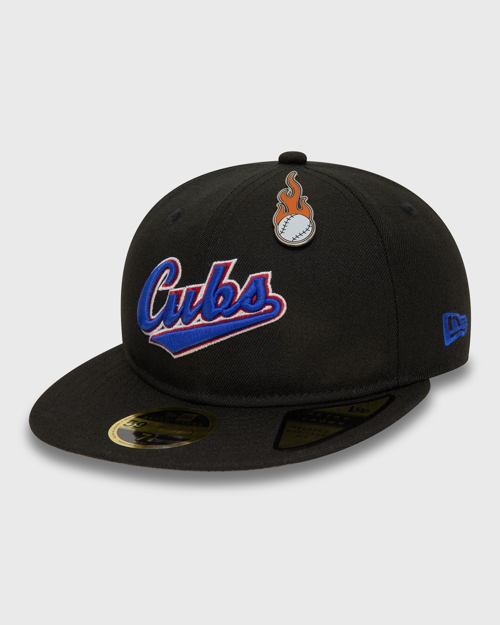 New Era - mlb coop pin 59fifty chicago cubs otc men caps black in größe:7 5/8