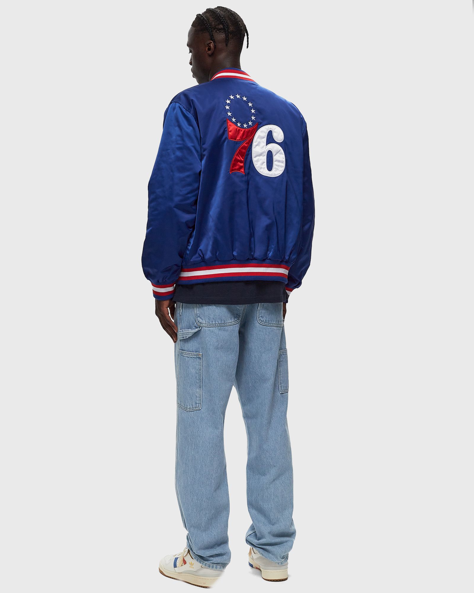 NBA SATIN BOMBER JCKT PHILADELPHIA 76ERS