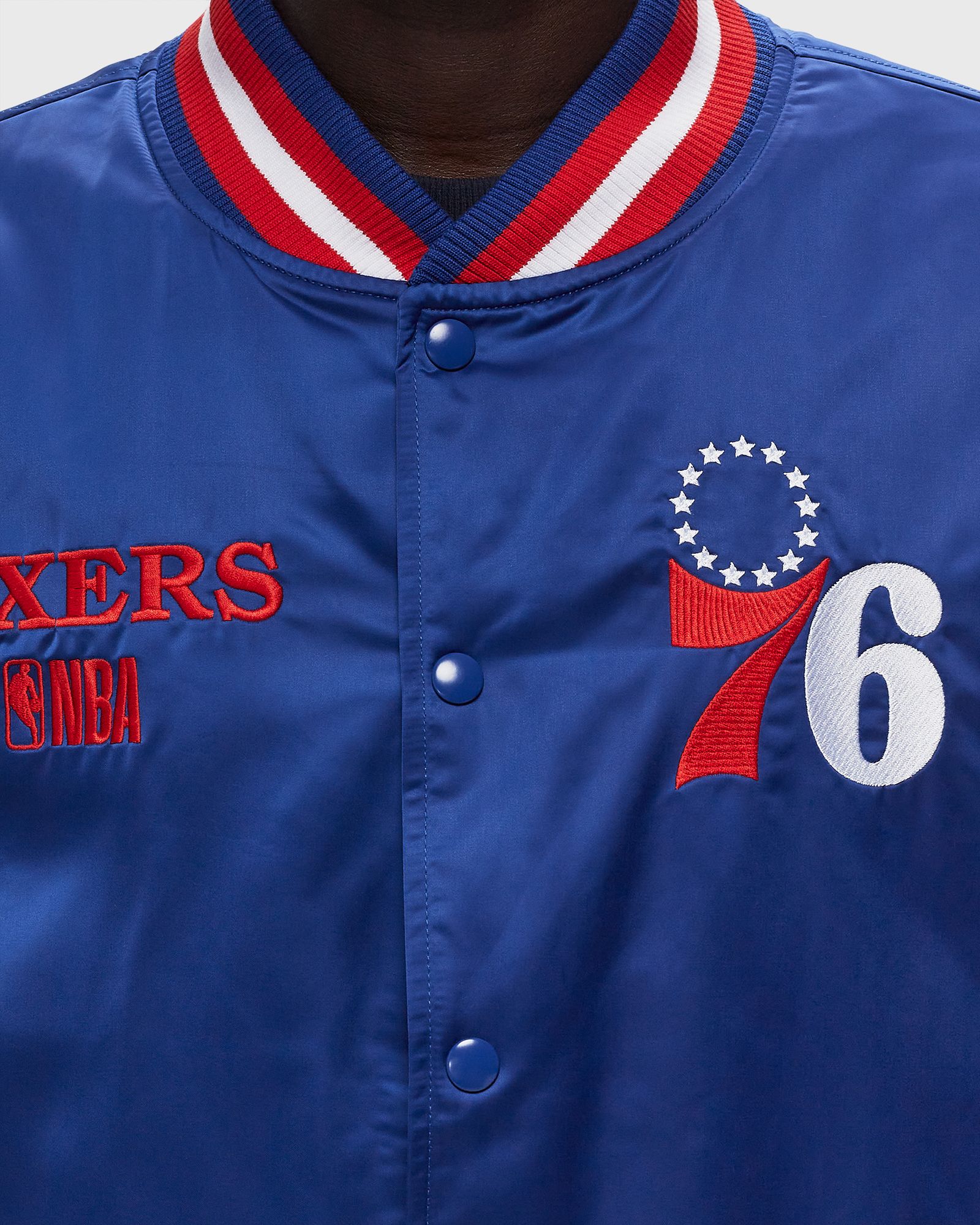 NBA SATIN BOMBER JCKT PHILADELPHIA 76ERS