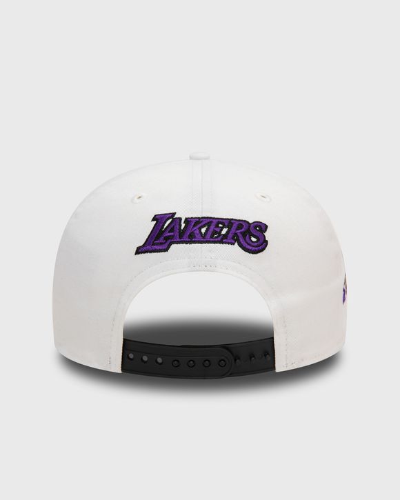 New Era WHITE CROWN PATCH 9FIFTY LOS ANGELES LAKERS Black White BSTN Store