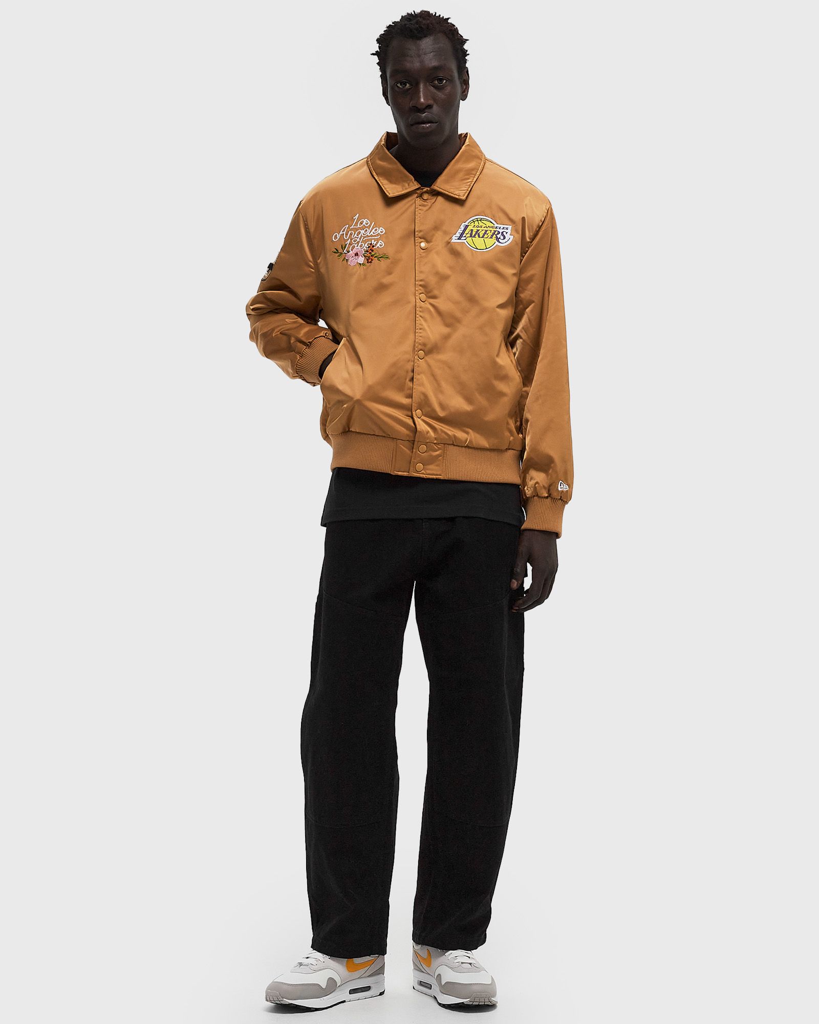 NBA FLORAL SATIN JACKET LOS ANGELES LAKERS