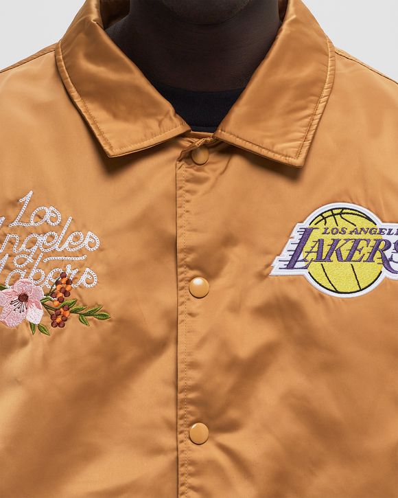 NBA FLORAL SATIN JACKET LOS ANGELES LAKERS