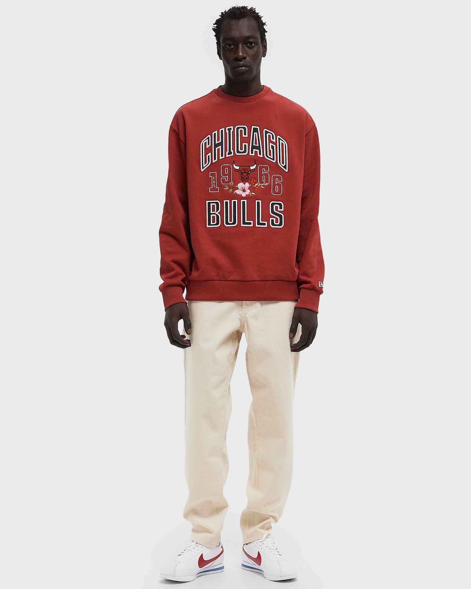 NBA FLORAL OS CREW CHICAGO BULLS