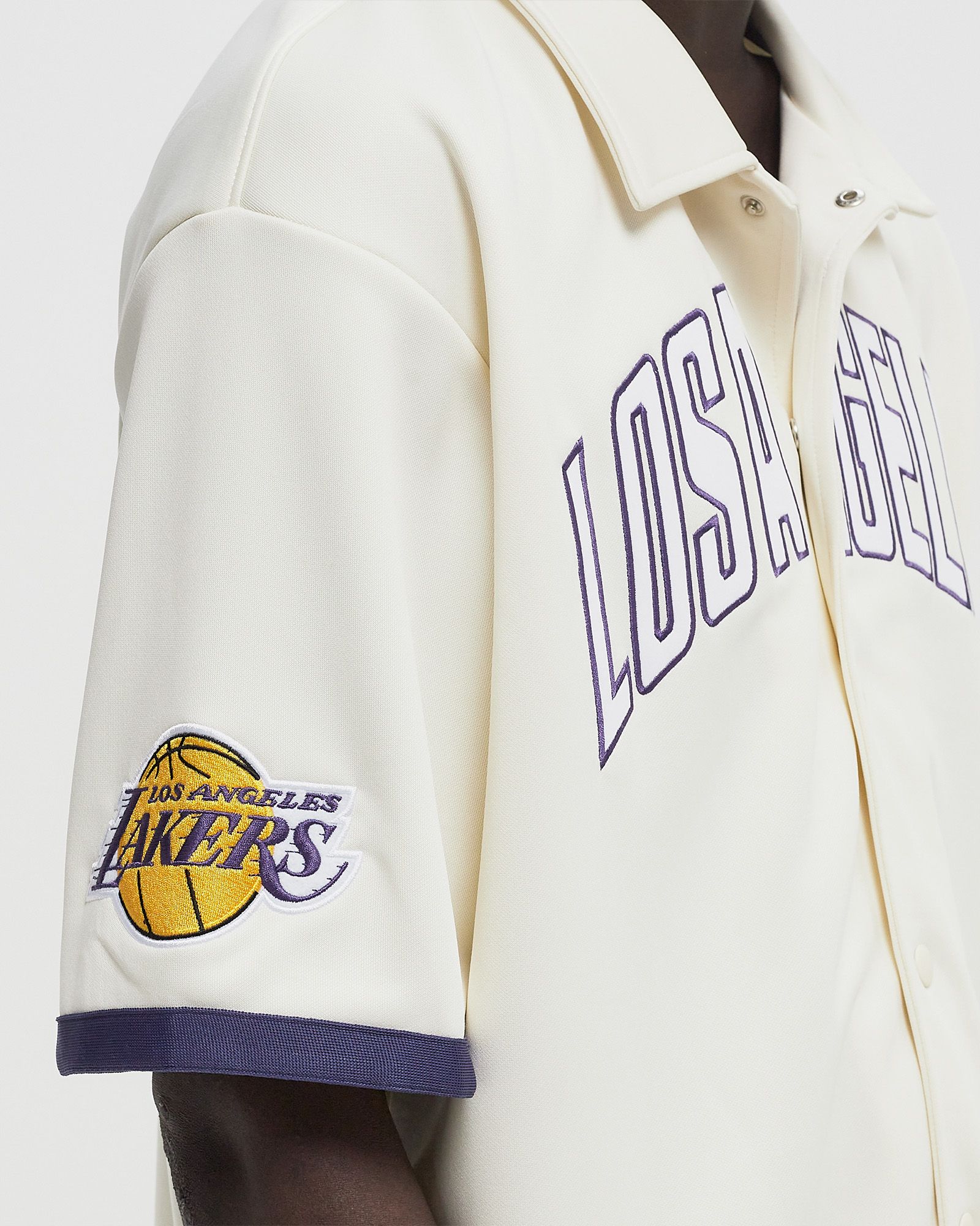 NBA SNAP BUTTON SHIRT LOS ANGELES LAKERS