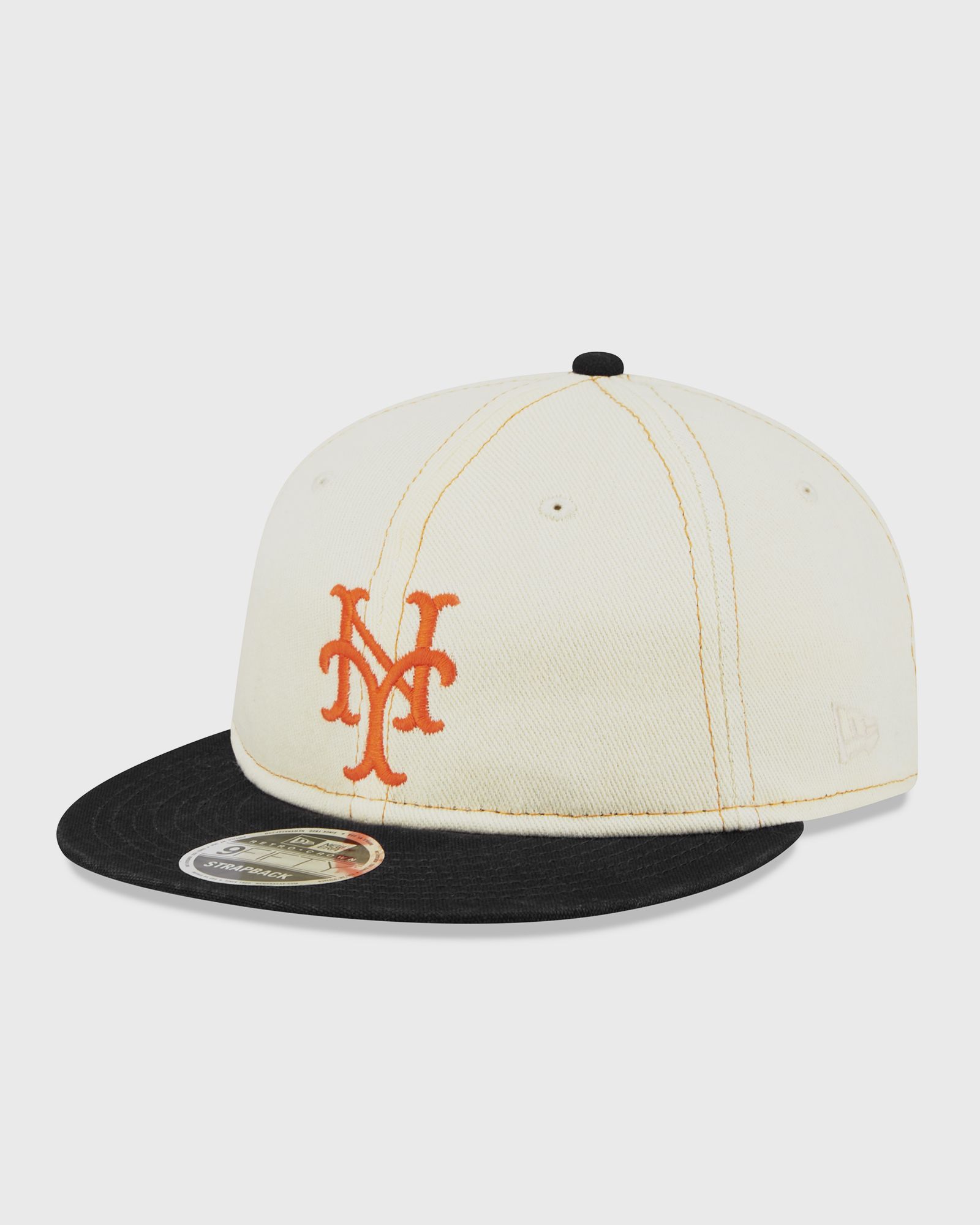 New Era - new york mets chrome denim retro crown 9fifty verstellbare cap men caps beige in größe:one size