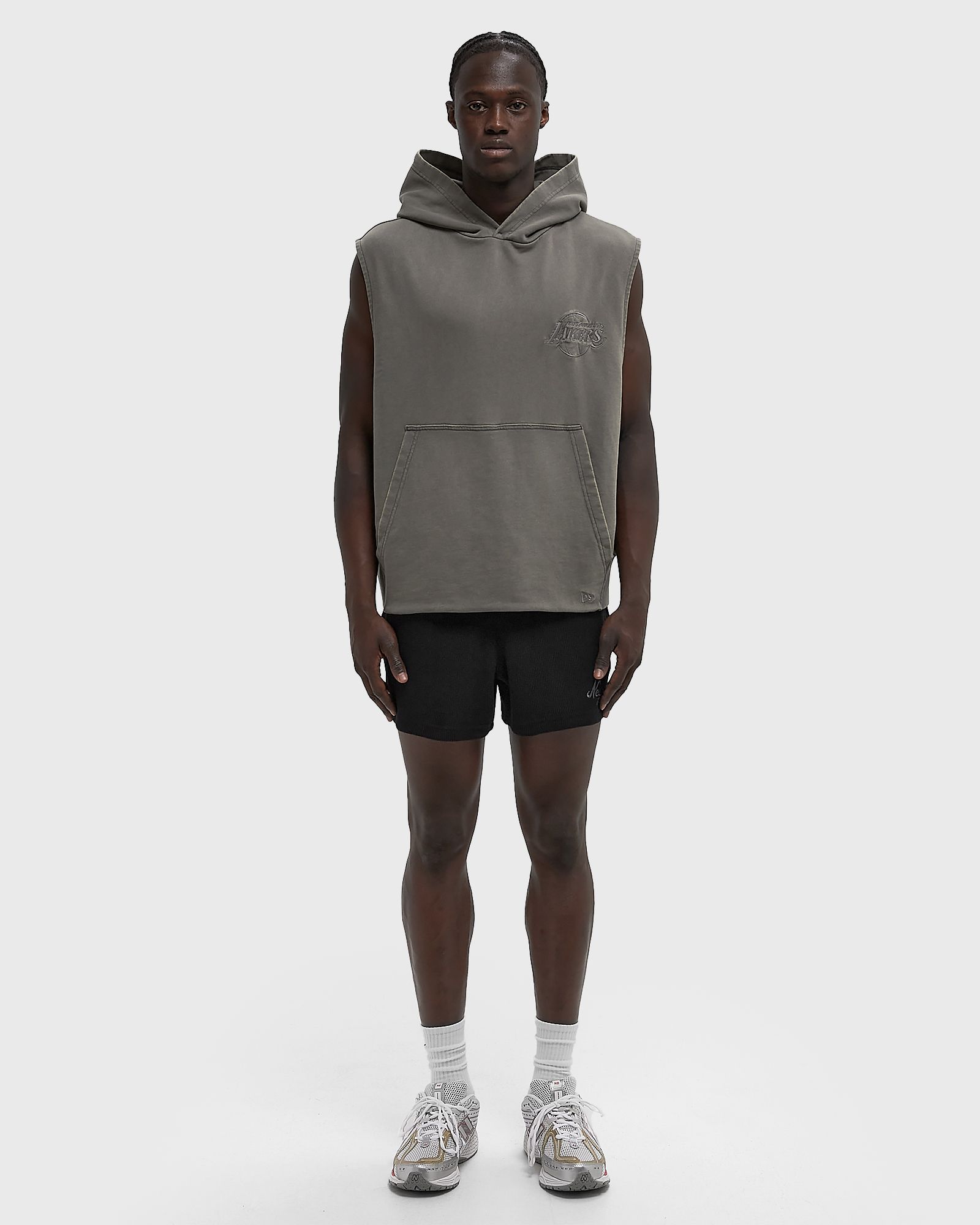 NBA WASHED SLEEVELESS HOODIE LOS ANGELES LAKERS