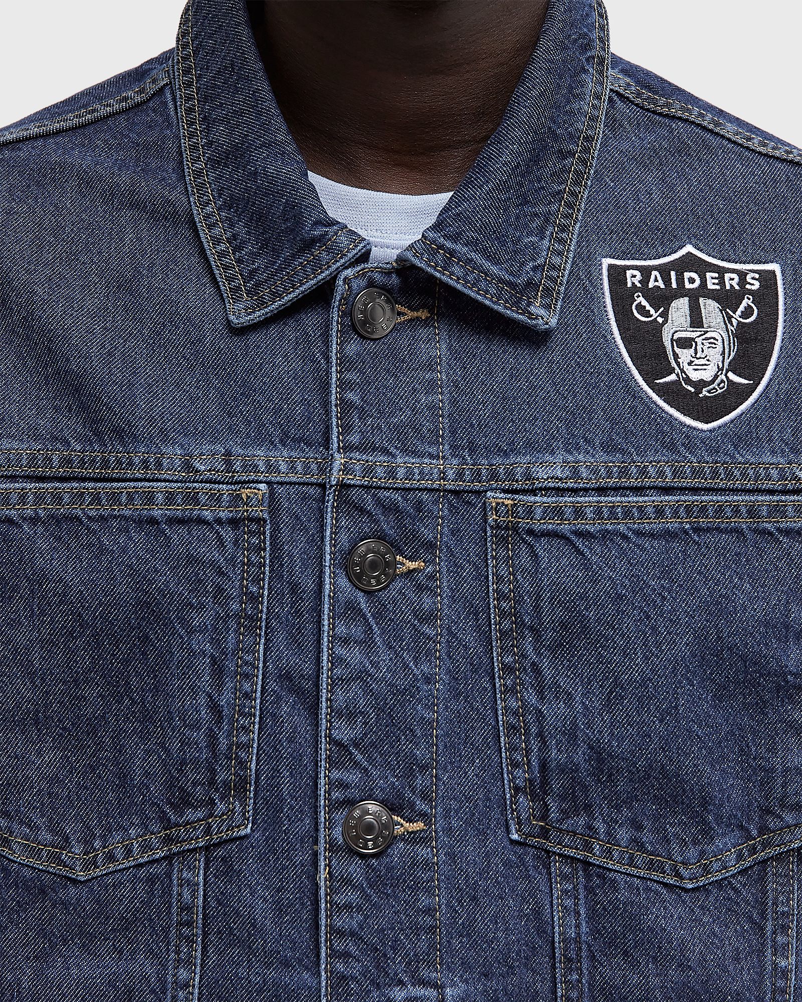 NFL DENIM JACKET LAS VEGAS RAIDERS