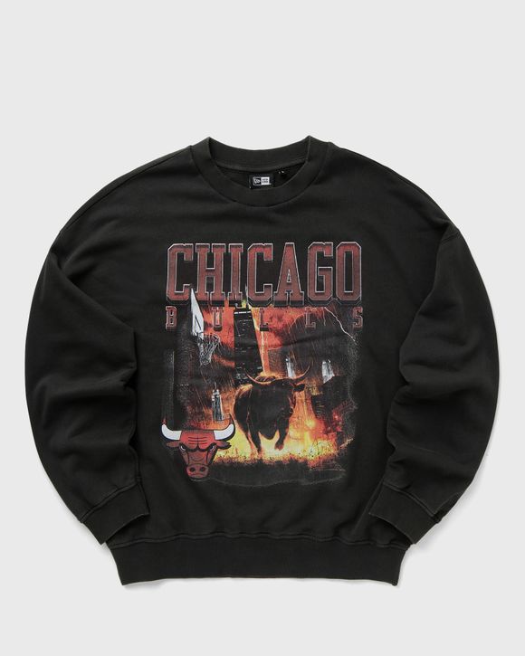 NBA WASHED GRPHC OS CREW HOODIE CHICAGO BULLS