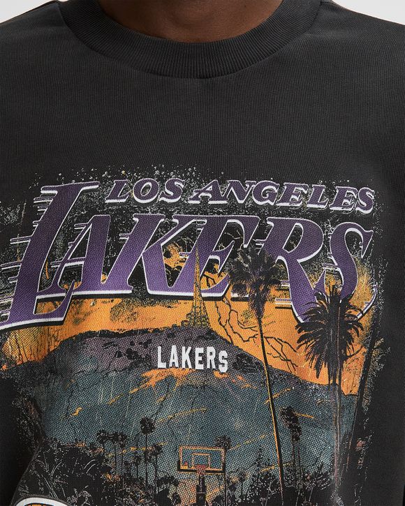 NBA WASHED GRPHC OS CREW HOODIE LOS ANGELES LAKERS