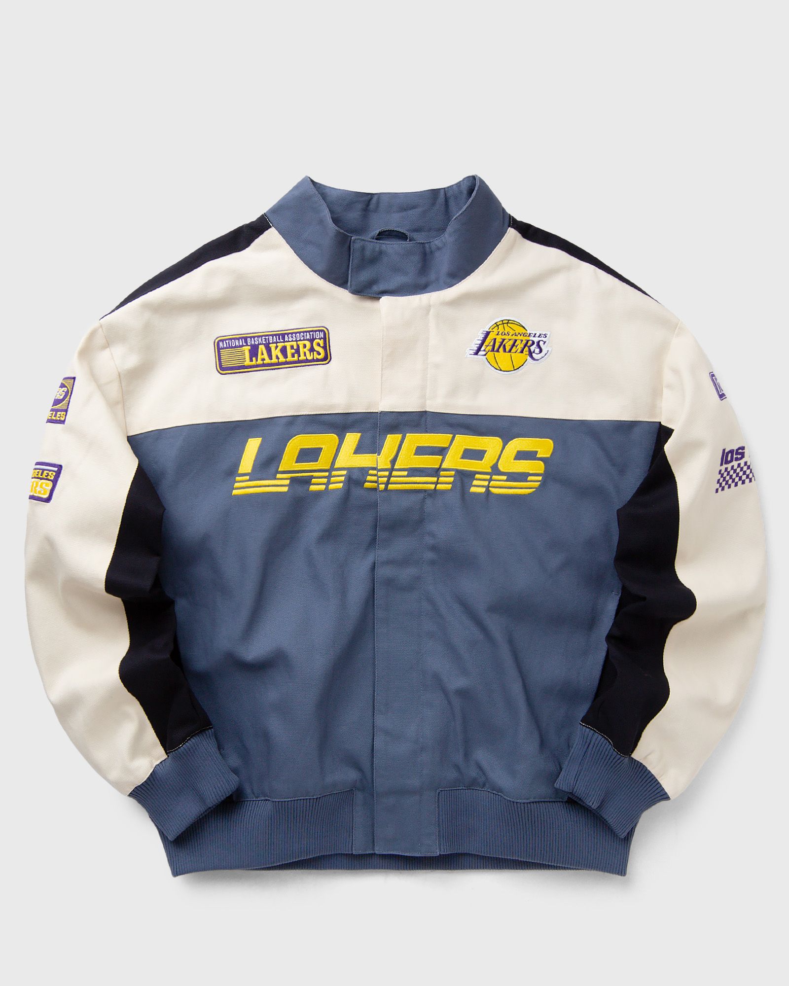 Los Angeles Lakers ジャケット New Era NBA MOTORSPORT JACKET LOS ANGELES LAKERS Blue Beige
