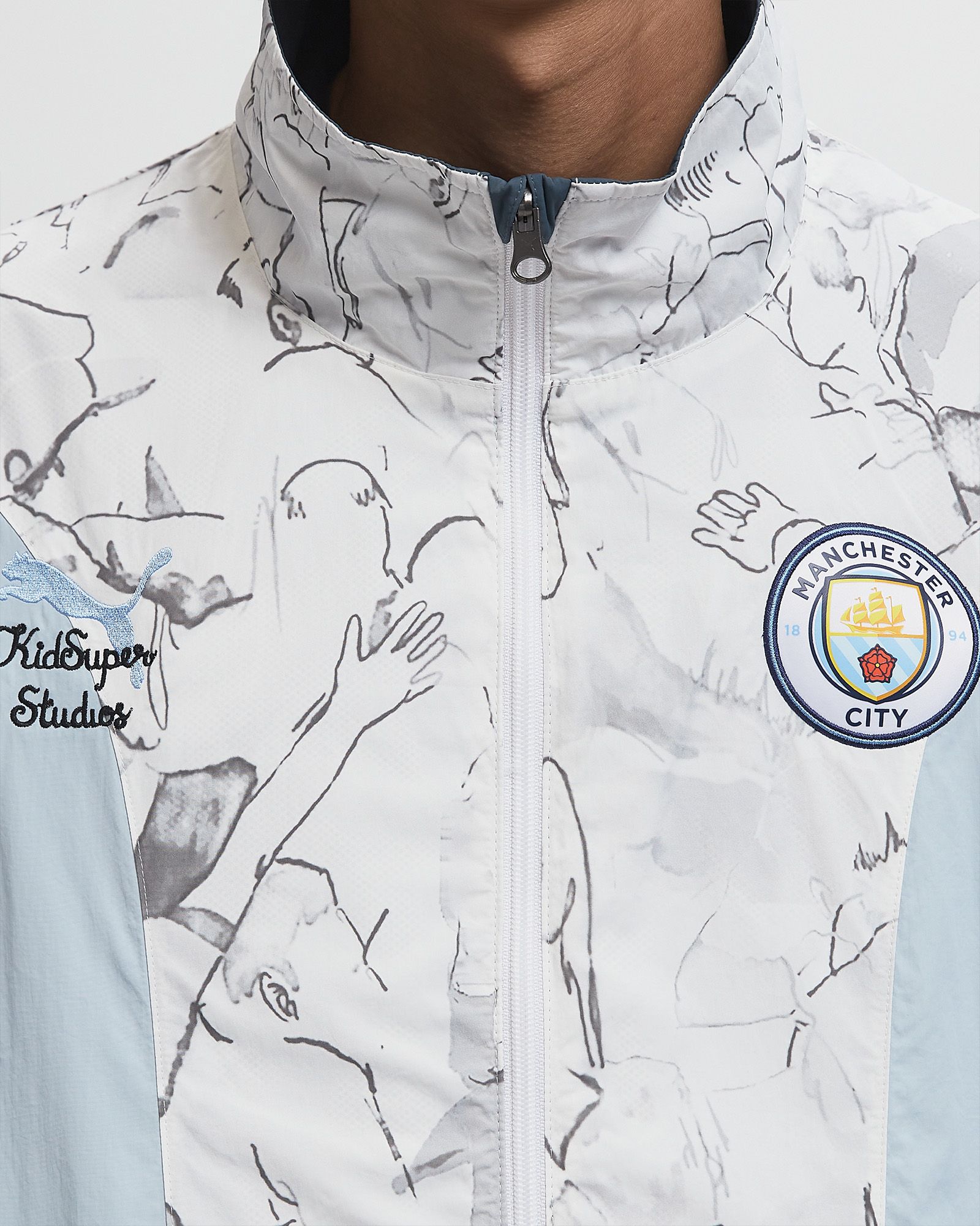 x KIDSUPER MANCHESTER CITY FC Reversible Jacket