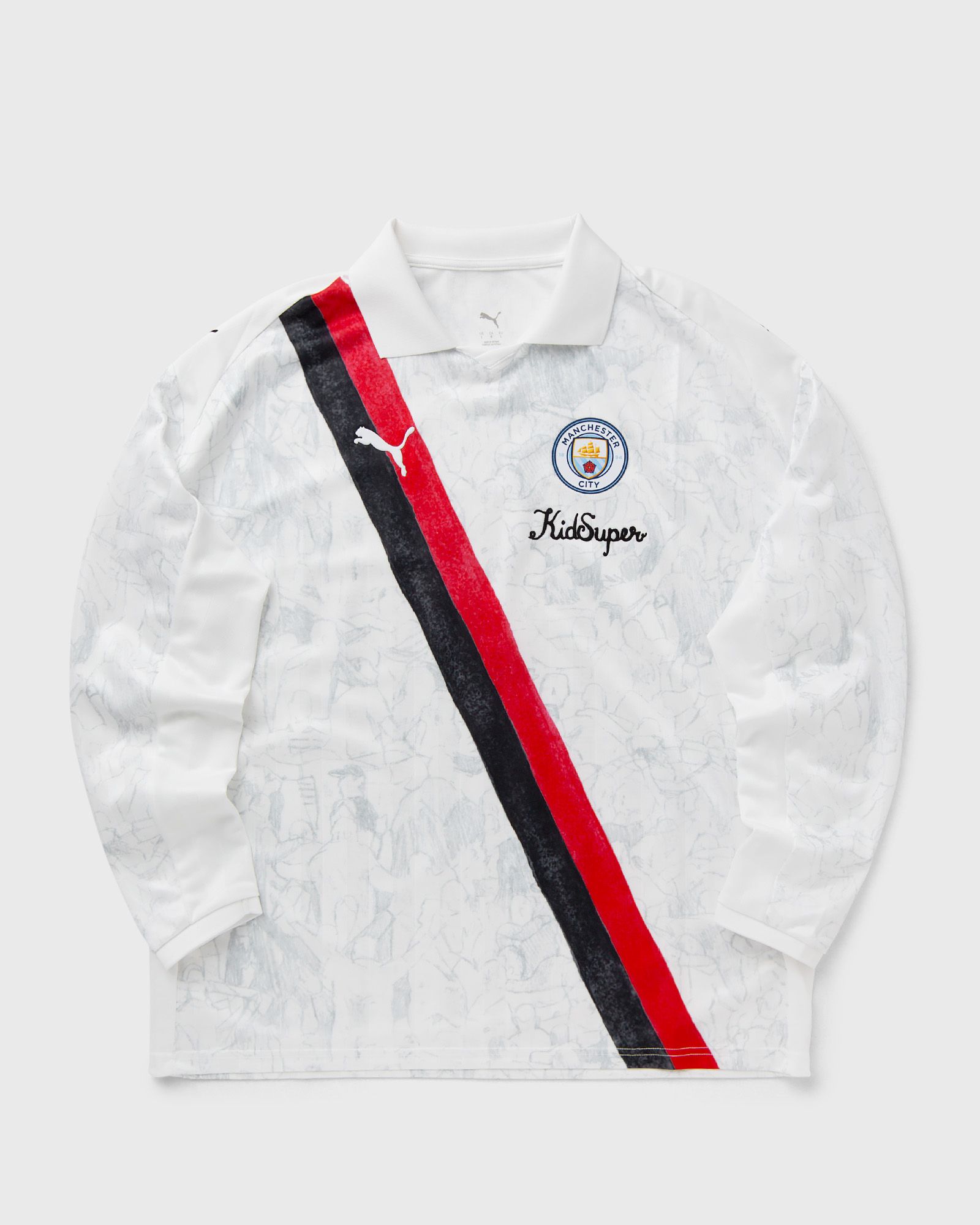 ゆう Puma x KIDSUPER Manchester City LS Retro Shirt White | BSTN